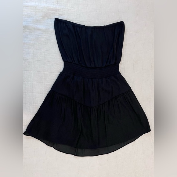 Naked Zebra Straplesss Tiered Mini Dress - Picture 3 of 4